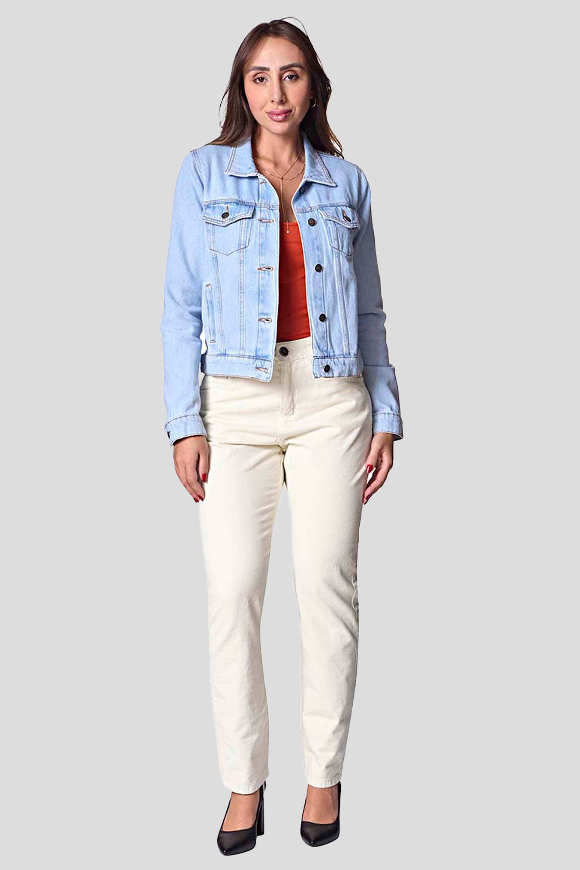 jeans reta cintura alta calÃ§a em brim feminina